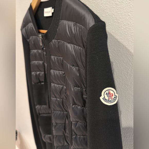 MONCLER Padded Wool Cardigan, Small - Picture 3 of 6